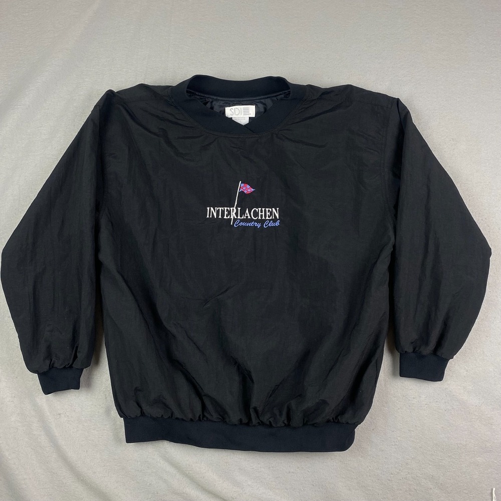 90's Vintage Interlachen country club Pullover Mens L Windbreaker Golf